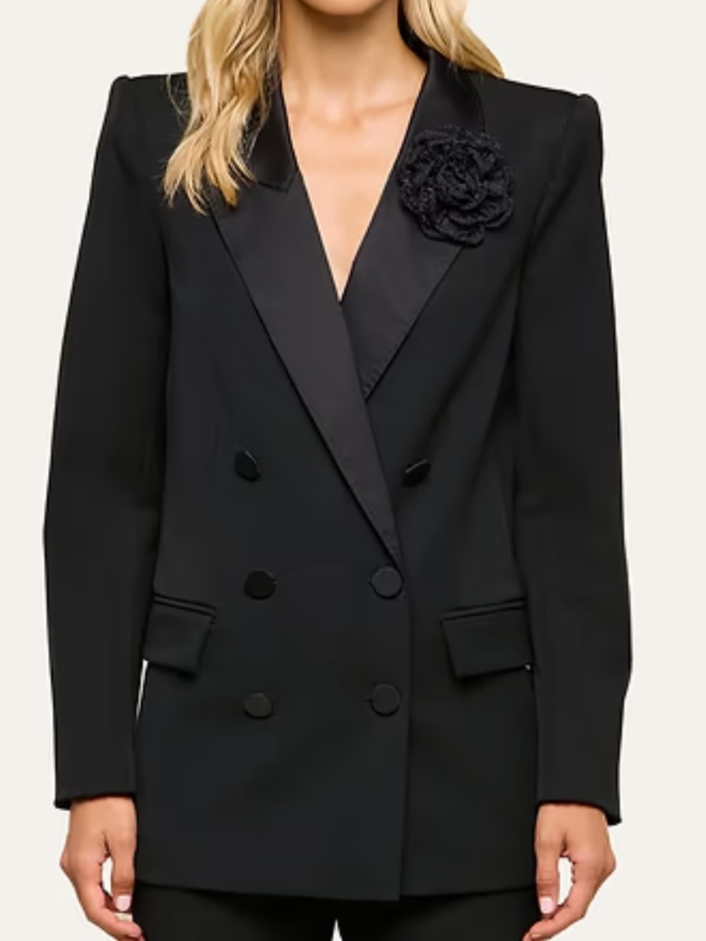 L’AGENCE Cambrie Oversized Blazer in Black